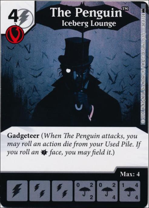 DC Comics Dice Masters Batman card 34 The Penguin: Iceberg Lounge