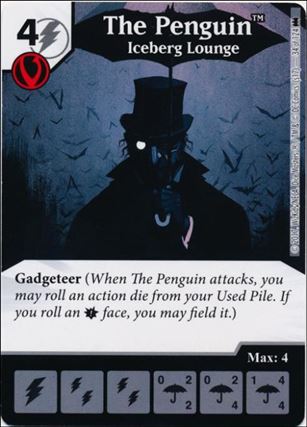 DC Comics Dice Masters Batman card 34 The Penguin: Iceberg Lounge