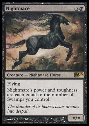 Magic the Gathering: 2010 Core Set (Base Set) card 107 Nightmare