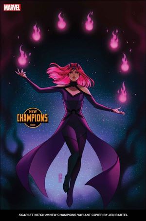 Scarlet Witch (2023) issue 9-B Jen Bartel New Champions Cover