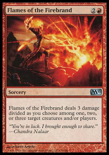 Magic the Gathering: 2013 Core Set (Base Set) card 132 Flames of the Firebrand