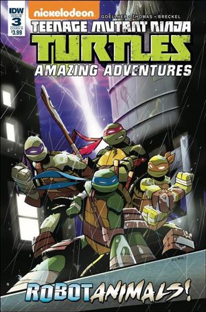 Teenage Mutant Ninja Turtles Amazing Adventures: Robotanimals issue 3-B Billy Martin Cover
