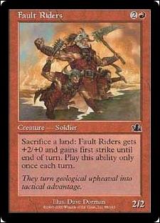 Magic the Gathering: Prophecy (Base Set) card 88 Fault Riders