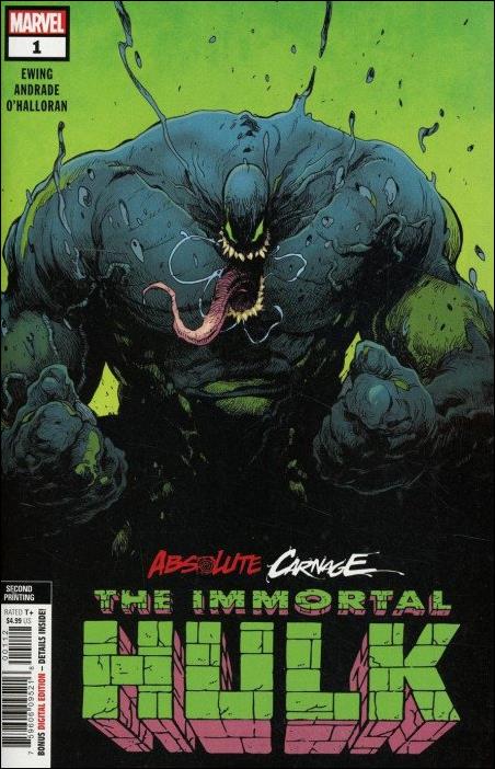 Absolute Carnage: Immortal Hulk issue 1-E Filipe Andrade Cover (2nd Printing)