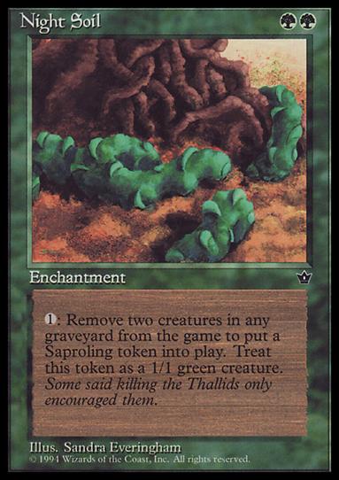 Magic the Gathering: Fallen Empires (Base Set) card 71 Night Soil