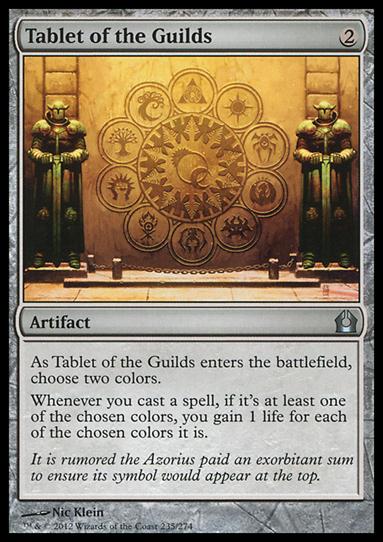 Magic the Gathering: Return to Ravnica (Base Set) card 235 Tablet of the Guilds