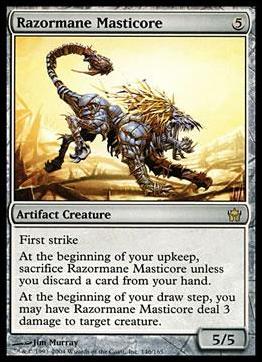 Magic the Gathering: Fifth Dawn (Base Set) card 146 Razormane Masticore