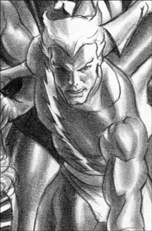 Vision & The Scarlet Witch (2025) issue 1-G Alex Ross 1:100 Sketch B&W Timeless Virgin Cover