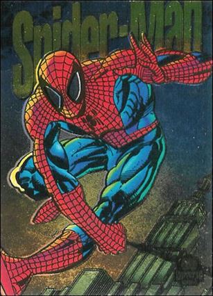 Marvel Universe: Series 5 (Power Blast Subset) card 6 Spider-Man (Rainbow Foil)