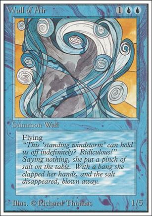 Magic the Gathering: Unlimited (Base Set) card 90 Wall of Air