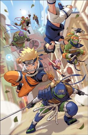 Teenage Mutant Ninja Turtles x Naruto issue 1-M Retailer Exclusive Ejikure Virgin Cover