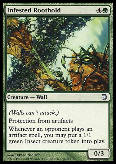 Magic the Gathering: Darksteel (Base Set) card 76 Infested Roothold