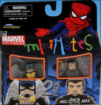 Marvel Minimates figure 90 Silver Age Angel and Multiple Man