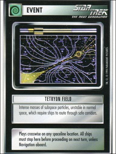 Star Trek: Premiere Unlimited (Base Set) card 97 Tetryon Field