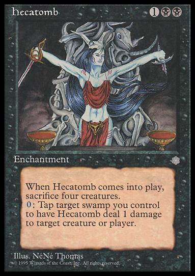 Magic the Gathering: Ice Age (Base Set) card 130 Hecatomb