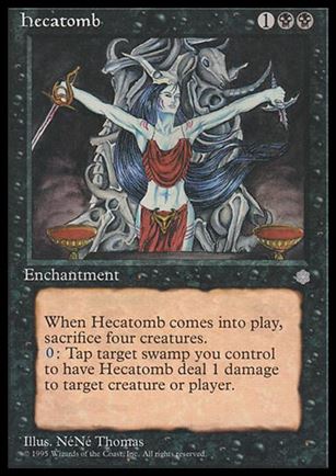 Magic the Gathering: Ice Age (Base Set) card 130 Hecatomb