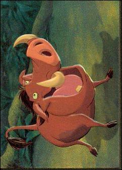 Lion King: Series 1 (Foil-Embossed Subset) card F7 Pumbaa