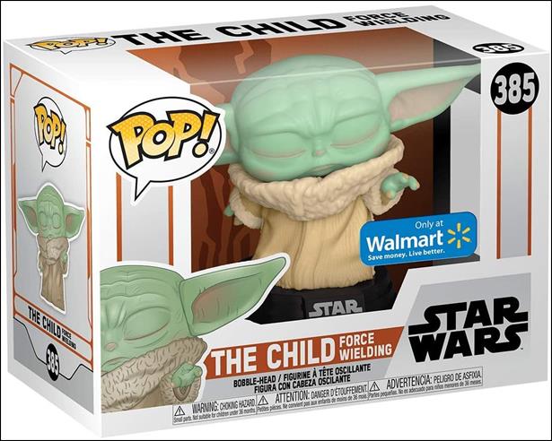 POP! Star Wars figure 385 The Child Force Wielding Walmart Exclusive