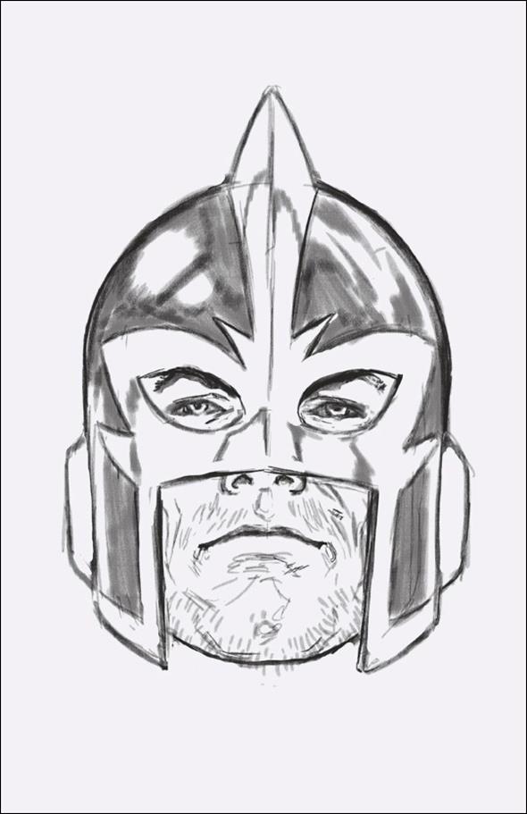 Avengers (2023) issue 11-F Mark Brooks 1:50 Headshot Sketch Virgin Cover
