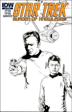 Star Trek: Burden of Knowledge issue 4-B Joe Corroney Black and White Cover