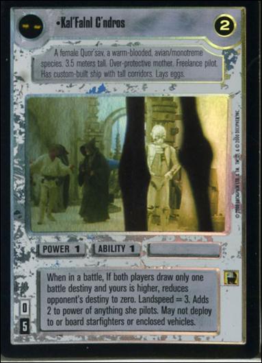 Star Wars: Reflections II: Expanding the Galaxy (Base Set) card 84 Ka'Falnl C'ndros