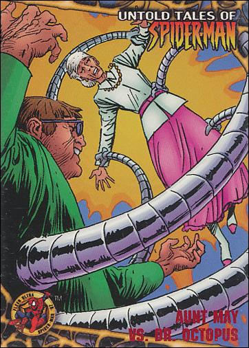 1997 Fleer Ultra Spider-Man (Base Set Red) card 20 Aunt May Vs. Dr. Octopus