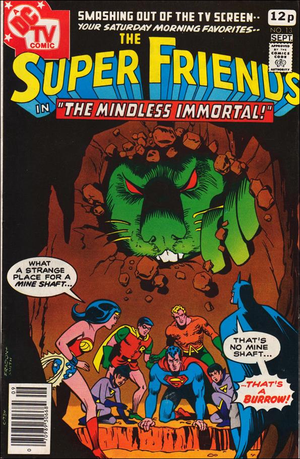 Super Friends (1976) issue 13-C UK Price Cover