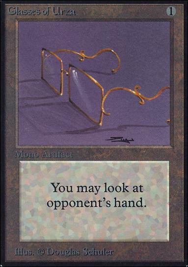 Magic the Gathering: Limited Edition Alpha (Base Set) card 245 Glasses of Urza