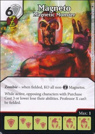Marvel Dice Masters Age of Ultron  card 139 Magneto: Magnetic Monster 