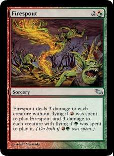 Magic the Gathering: Shadowmoor (Base Set) card 205 Firespout