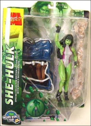 Marvel Select figure 19 She-Hulk (2006 Wizard World Toyfare Exclusive)