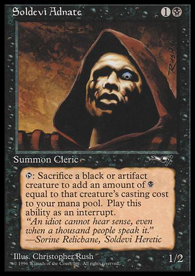 Magic the Gathering: Alliances (Base Set) card 60-B Soldevi Adnate