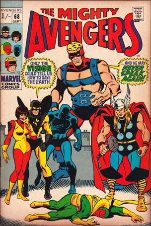 Avengers (1963) issue 68-B UK Price Cover