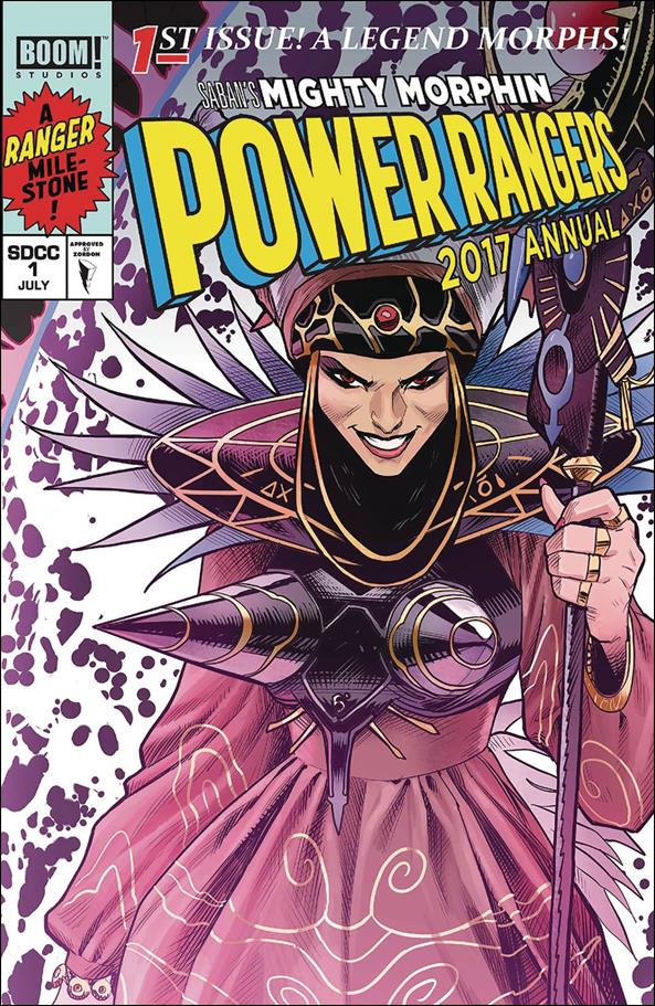 Mighty Morphin Power Rangers 2017 Annual issue 1-D Dan Mora SDCC Cover