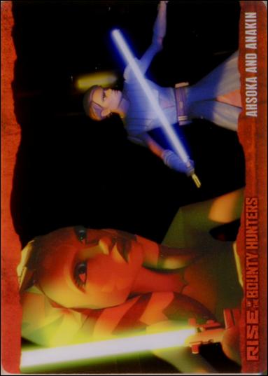 Star Wars: The Clone Wars Rise of the Bounty Hunters (Animation Cel Subset) card 2 Ahsoka and Anakin
