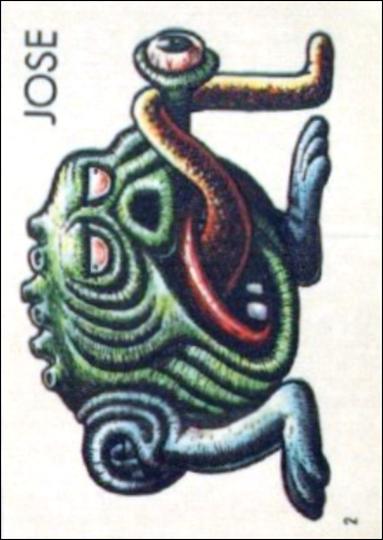 Ugly Stickers (1965) (Base Set) card 2-B Jose