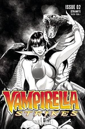 Vampirella Strikes (2022) issue 2-Q Stephen Segovia 1:20 Black & White Cover
