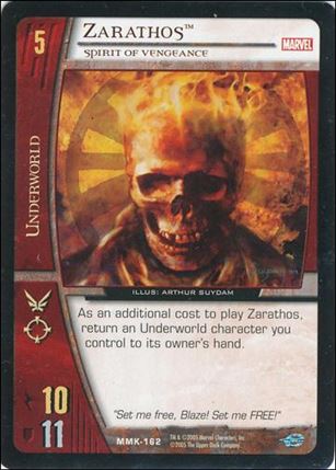Marvel Knights: VS System (Base Set) card MMK-162 Zarathos