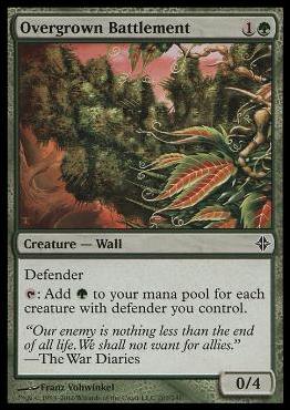 Magic the Gathering: Rise of the Eldrazi (Base Set) card 203 Overgrown Battlement