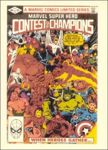 Marvel 1st Covers Series II (Base Set) card 6 Marvel Superhero - Contest of Champions