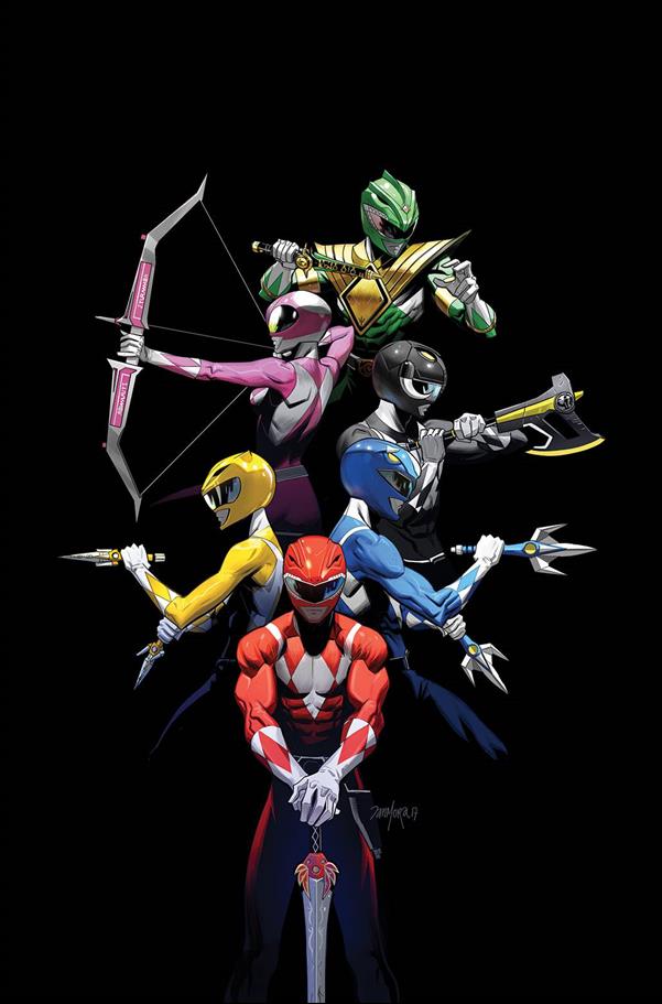 Mighty Morphin Power Rangers 2017 Annual issue 1-B Dan Mora 1:10 Virgin Cover