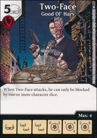 DC Comics Dice Masters World's Finest card 72 Two-Face: Good Ol' Harv