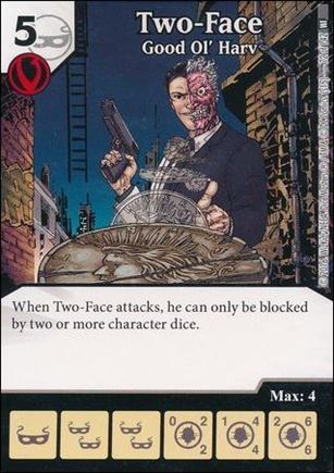 DC Comics Dice Masters World's Finest card 72 Two-Face: Good Ol' Harv