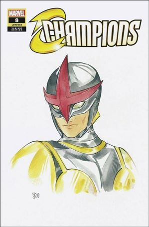 Champions (2020) issue 8-B Peach Momoko Marvel Anime Cover