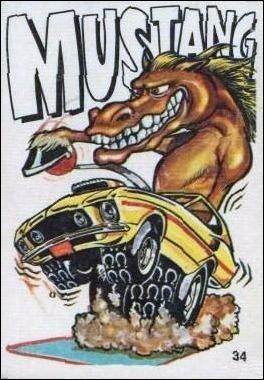 Fabulous Odd Rods (Base Set) card 34 Mustang