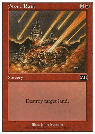 Magic the Gathering: 6th Edition (Base Set) card 209 Stone Rain