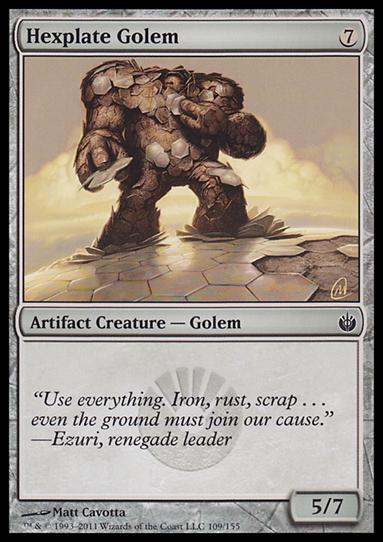 Magic the Gathering: Mirrodin Besieged (Base Set) card 109 Hexplate Golem