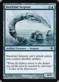Magic the Gathering: Shards of Alara (Base Set) card 59 Steelclad Serpent