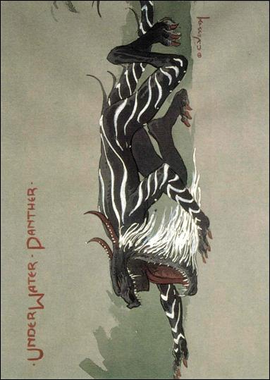 Charles Vess (Base Set) card 70 The Underwater Panther (Costume Sketch)