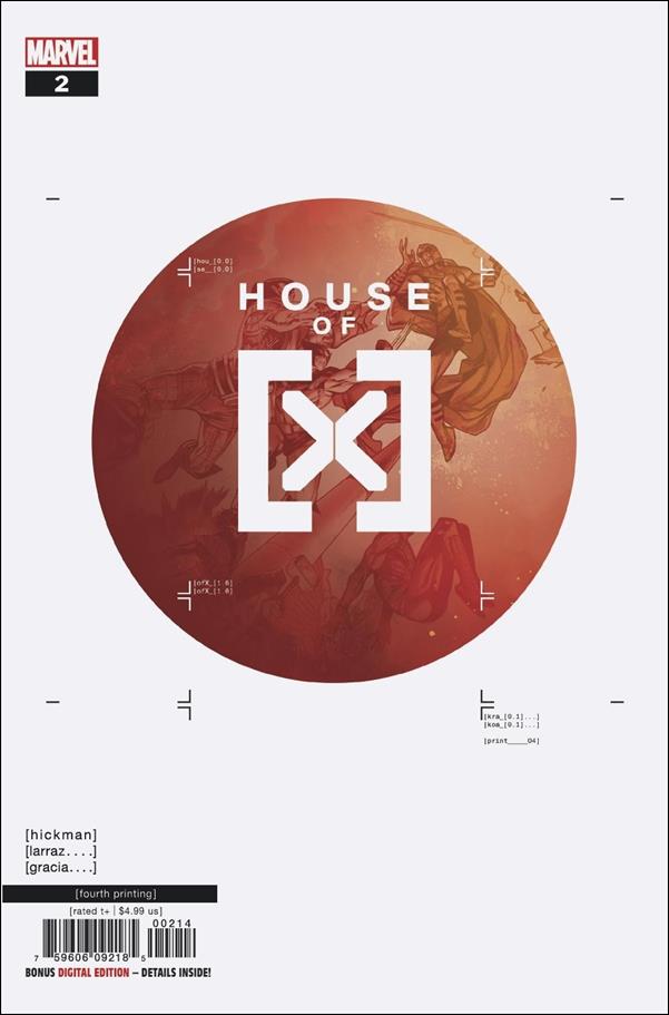 House of X issue 2-K Pepe Larraz Cover (4th Printing)